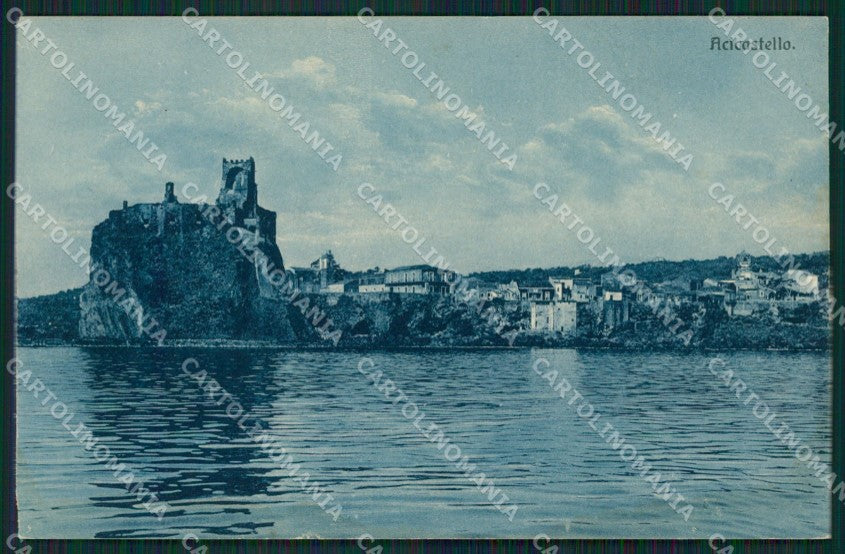 Catania Aci Castello TRACCE UMIDO cartolina KVM0465 – fronte