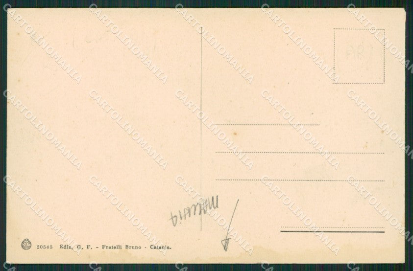 Catania Aci Castello TRACCE UMIDO cartolina KVM0465 – retro