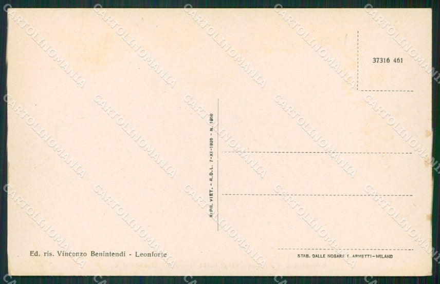 Enna Leonforte PIEGA cartolina KVM0484 – retro