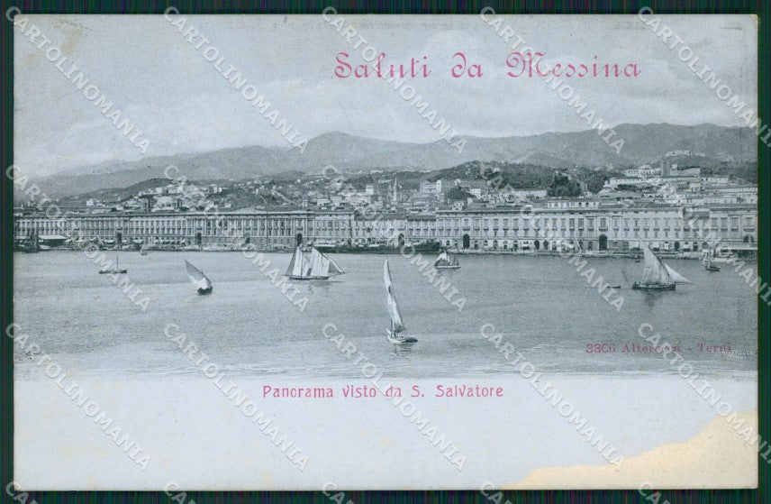Messina Città Alterocca 3306 MACCHIA cartolina KVM0489 – fronte