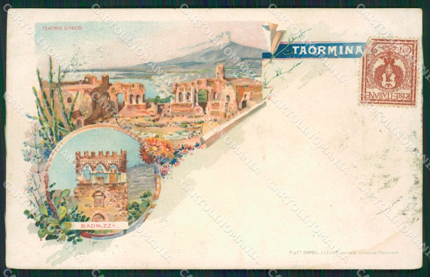 Messina Taormina cartolina KVM0495 – fronte