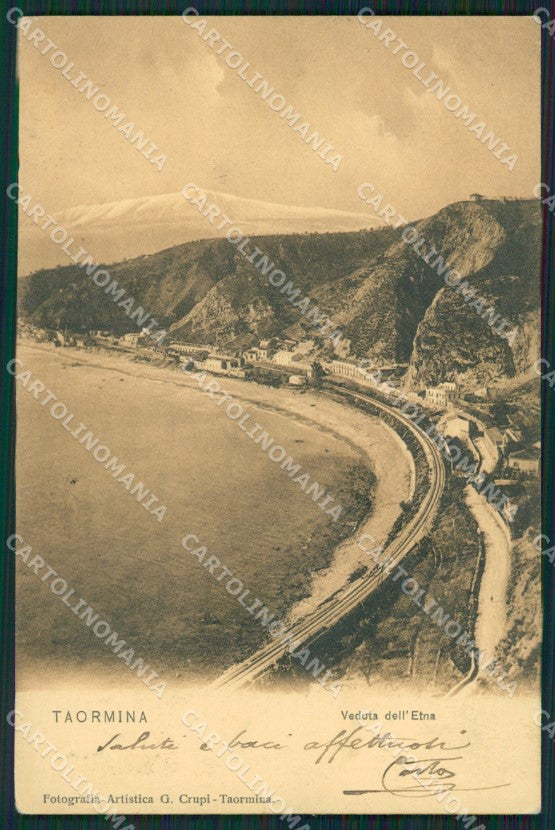 Messina Taormina cartolina KVM0504 – fronte