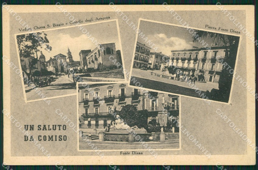 Ragusa Comiso Saluti da cartolina KVM0513 – fronte