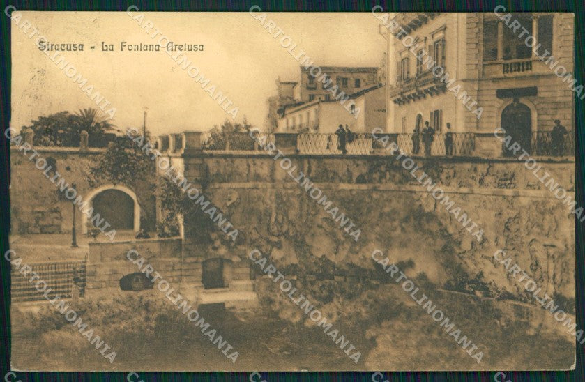 Siracusa Città Fontana ANGOLINO SCOLLATO cartolina KVM0532 – fronte
