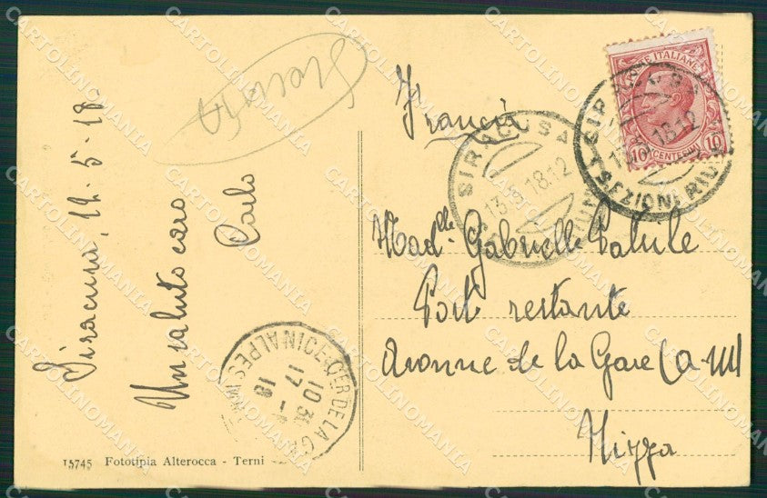 Siracusa Città SCOLLATA cartolina KVM0537 – retro