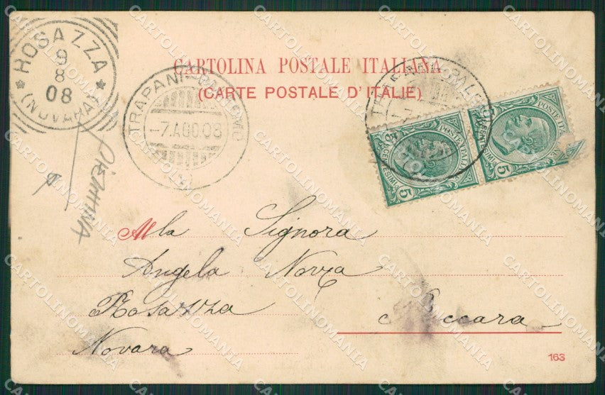Trapani Castelvetrano PIEGHINA cartolina KVM0564 – retro