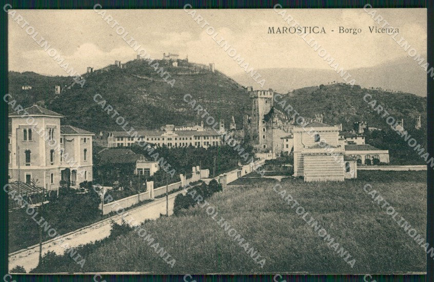 Vicenza Marostica cartolina KVM0598 – fronte