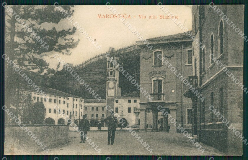 Vicenza Marostica Stazione cartolina KVM0601 – fronte
