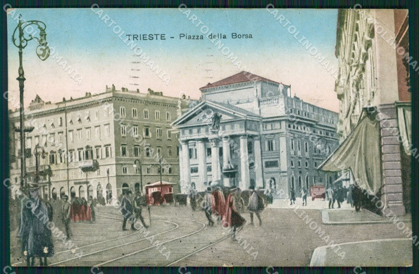 Trieste Città Borsa FORI cartolina KVM0678 – fronte
