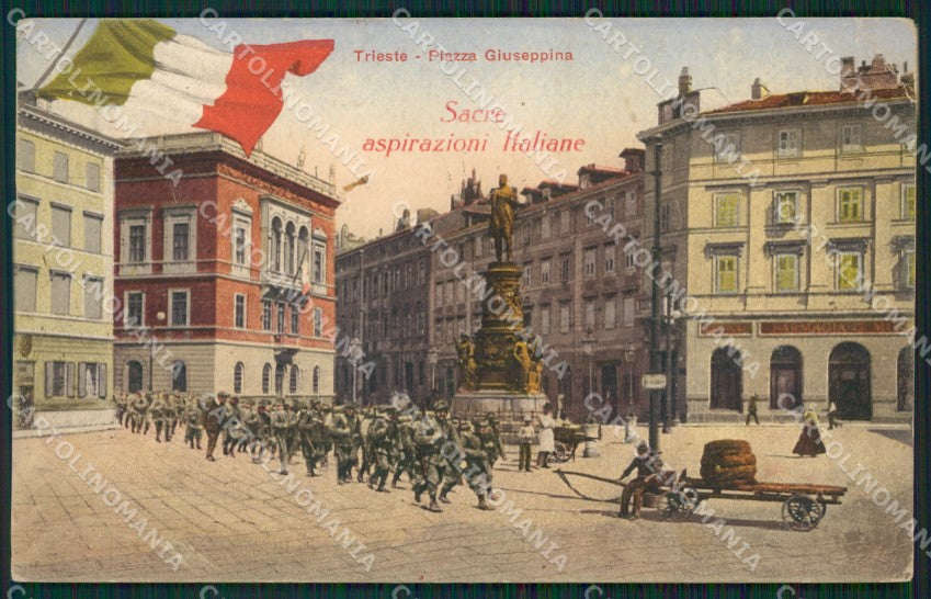 Trieste Città Militari PIEGHINA cartolina KVM0687 – fronte