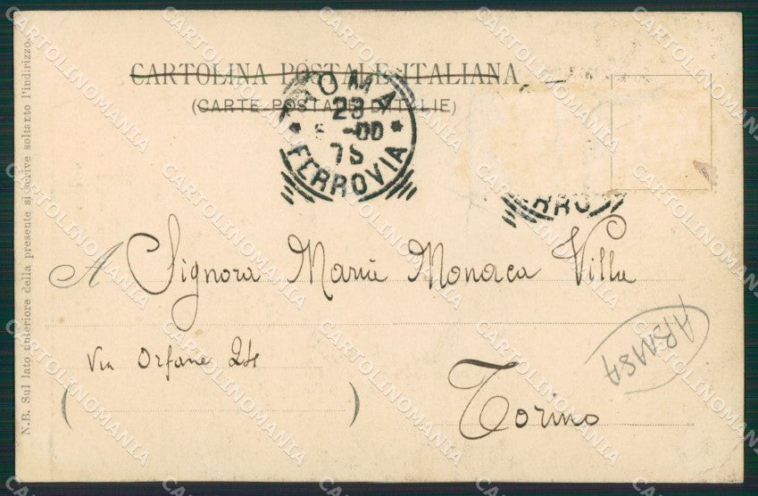Roma Città ABRASA cartolina KVM0730 – retro