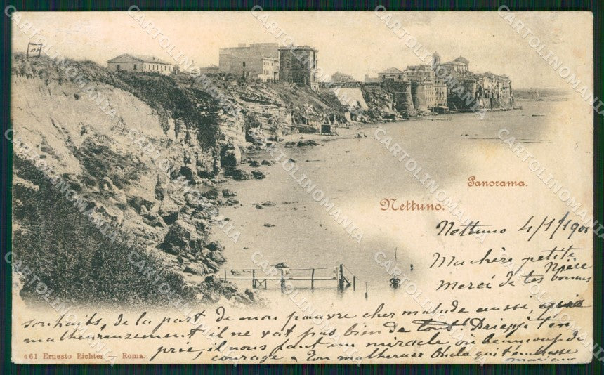 Roma Nettuno ABRASA cartolina KVM0804 – fronte