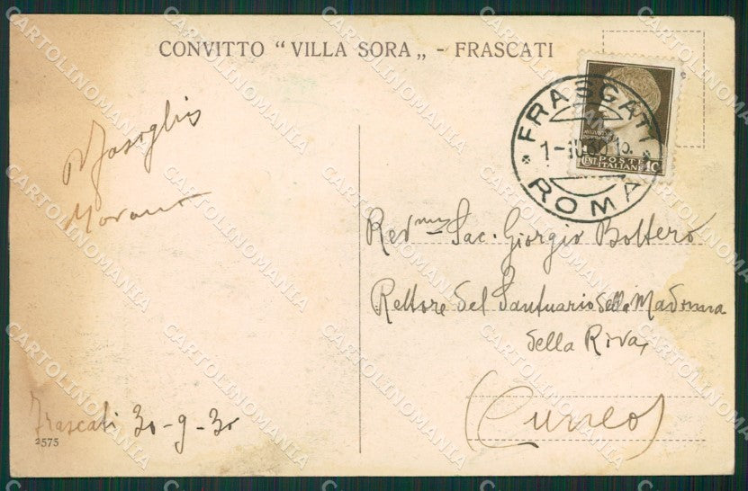 Roma Frascati MACCHIE cartolina KVM0834 – retro