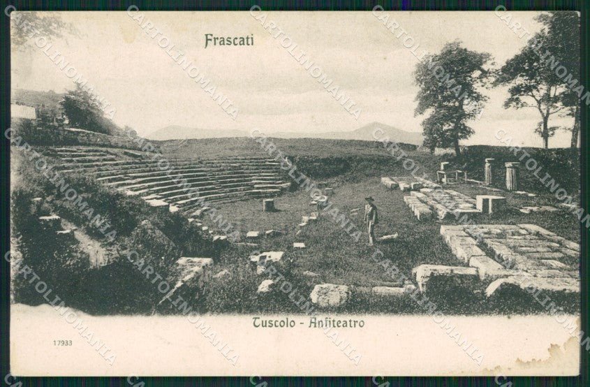 Roma Frascati TRACCE UMIDO cartolina KVM0840 – fronte