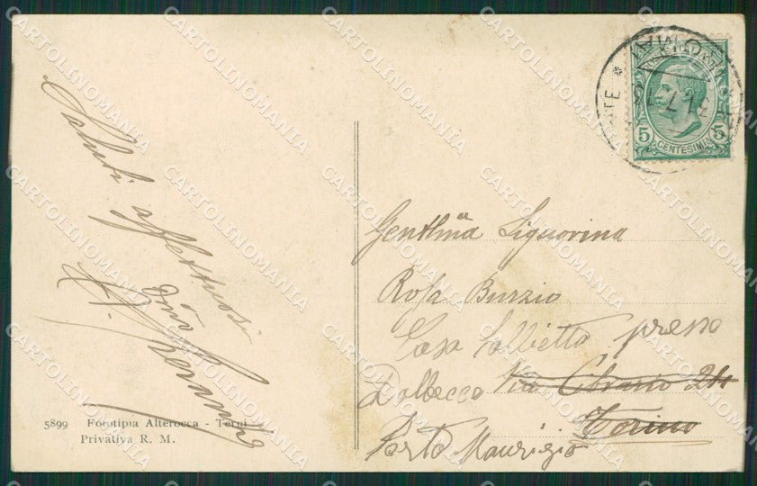 Roma Anticoli Fiuggi cartolina KVM0857 – retro