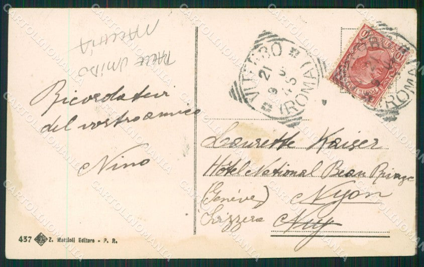 Viterbo Città TRACCE UMIDO MACCHIA cartolina KVM0884 – retro