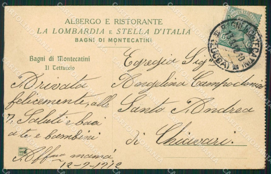 Pistoia Montecatini Terme cartolina KVM0913 – retro