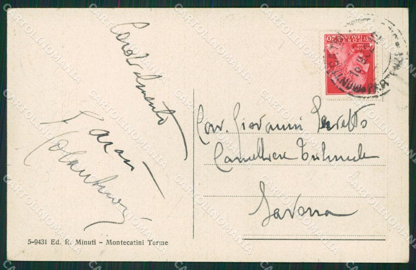 Pistoia Montecatini Terme Auto cartolina KVM0919 – retro