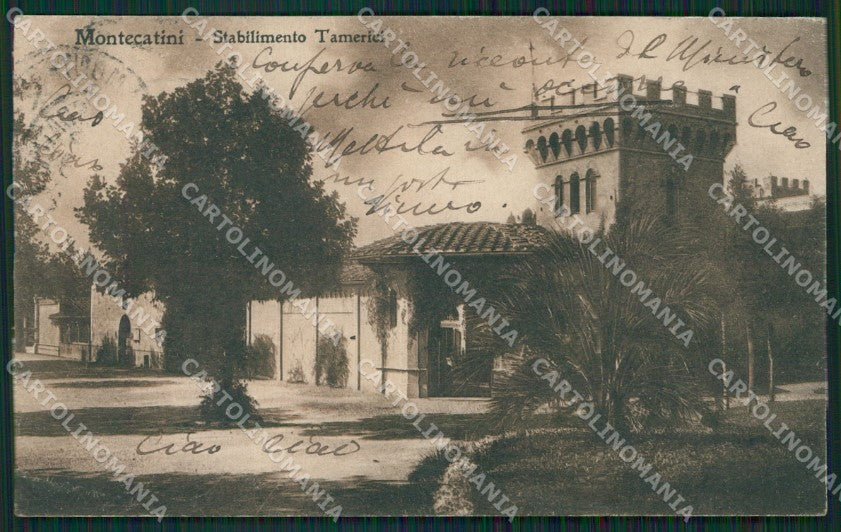 Pistoia Montecatini PIEGHE cartolina KVM0926 – fronte