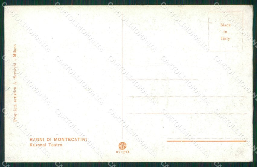 Pistoia Montecatini Terme Guerzoni cartolina KVM0929 – retro