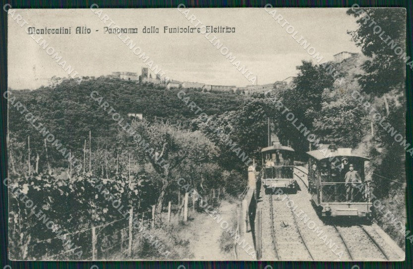 Pistoia Montecatini Terme Funicolare SCOLLATA MACCHIE cartolina KVM0933 – fronte