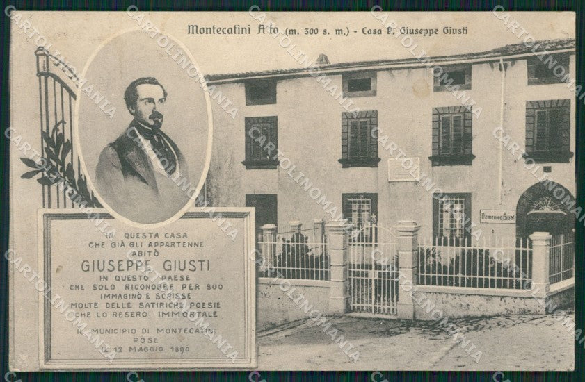 Pistoia Montecatini Alto SCOLLATA cartolina KVM0935 – fronte