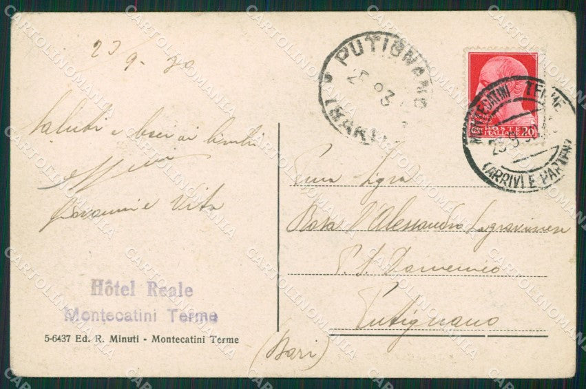 Pistoia Montecatini Terme cartolina KVM0937 – retro