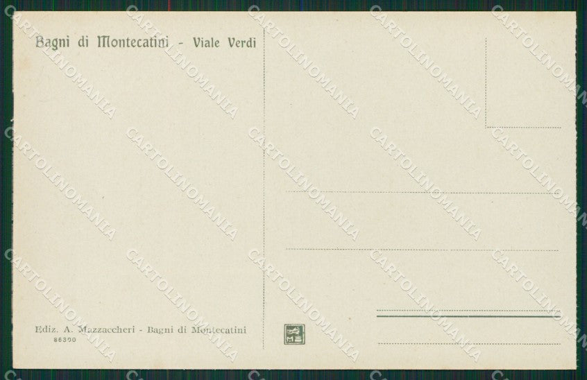 Pistoia Montecatini Terme Carrozza cartolina KVM0938 – retro