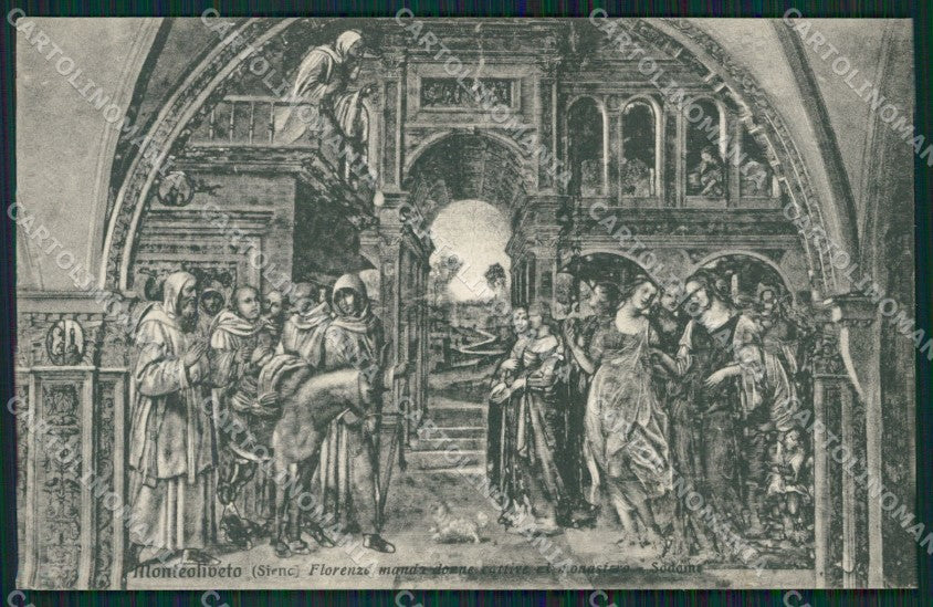 Siena San Gimignano Monteoliveto cartolina KVM1009 – fronte