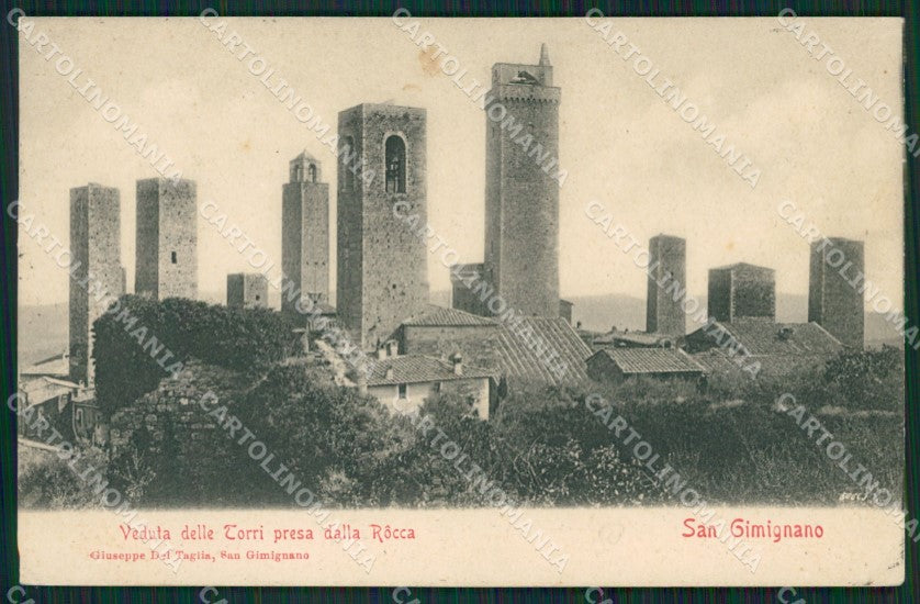 Siena San Gimignano cartolina KVM1016 – fronte