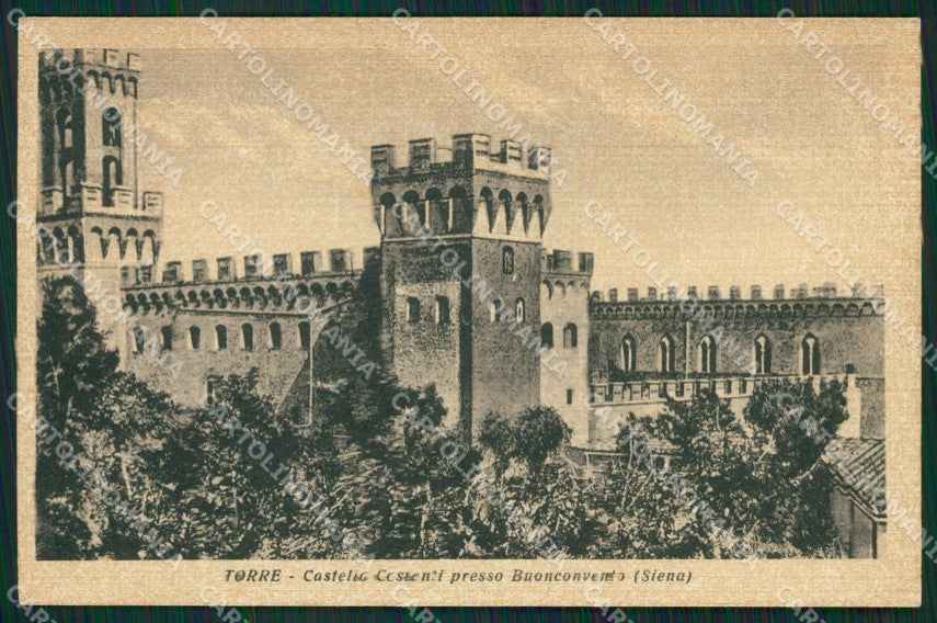 Siena Buonconvento Torre cartolina KVM1023 – fronte
