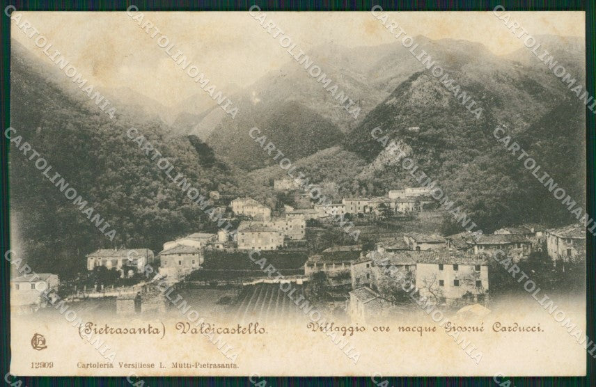 Lucca Pietrasanta Valdicastello cartolina KVM1027 – fronte