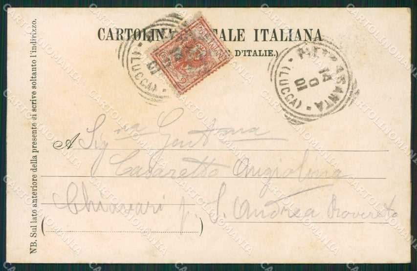 Lucca Pietrasanta Valdicastello cartolina KVM1027 – retro