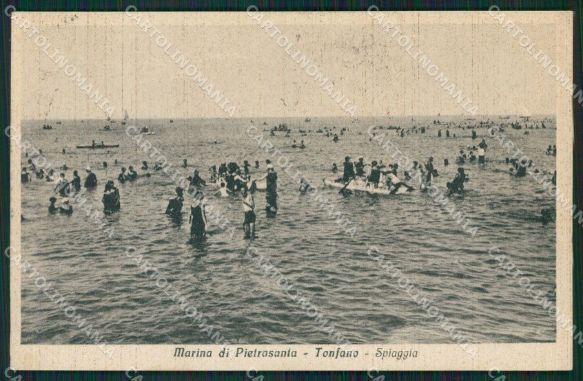 Lucca Pietrasanta Marina di Tonfano cartolina KVM1028 – fronte