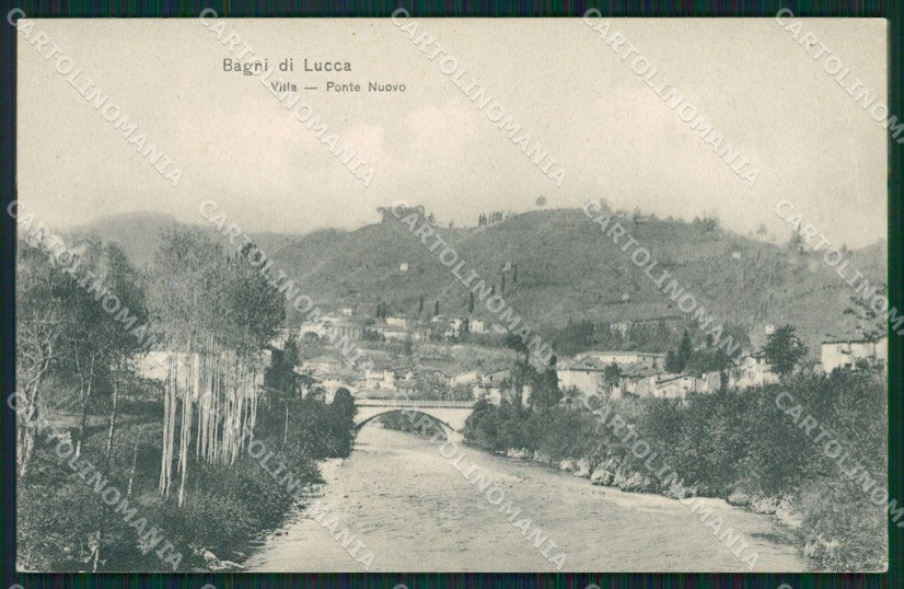 Lucca Bagni di Villa cartolina KVM1035 – fronte
