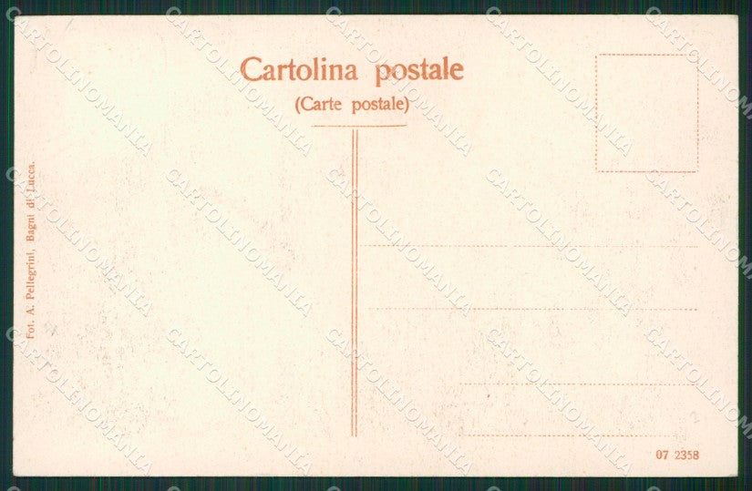 Lucca Bagni di Villa cartolina KVM1035 – retro