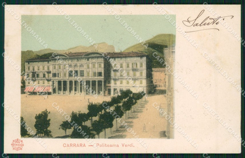 Massa Carrara Teatro cartolina KVM1057 – fronte