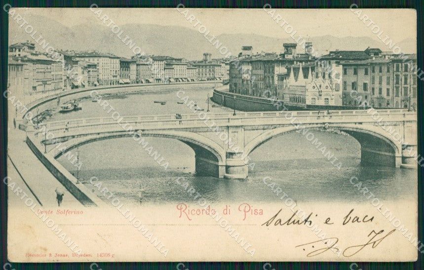 Pisa Città PIEGA cartolina KVM1064 – fronte