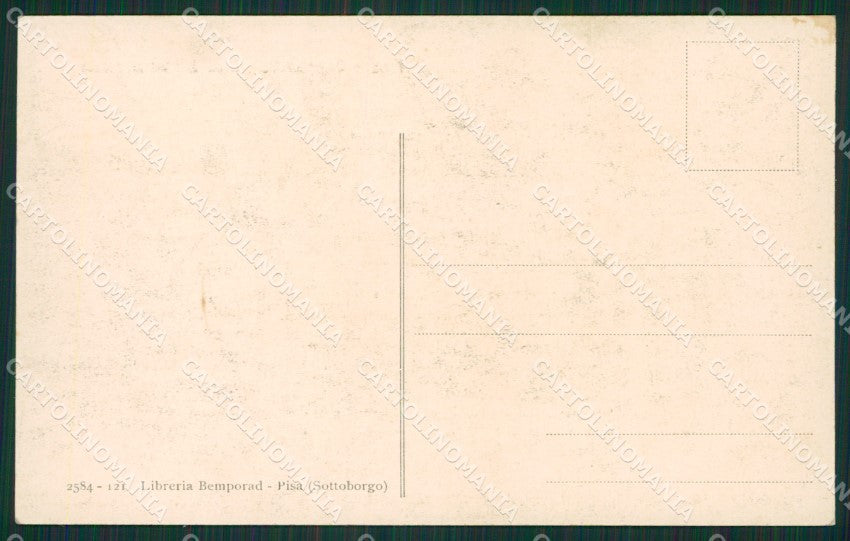 Pisa Città cartolina KVM1076 – retro