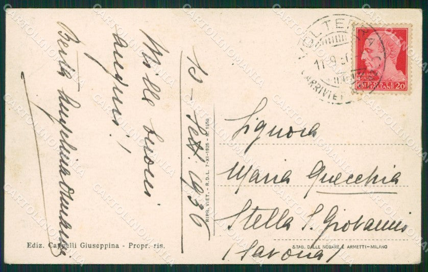 Pisa Volterra cartolina KVM1083 – retro