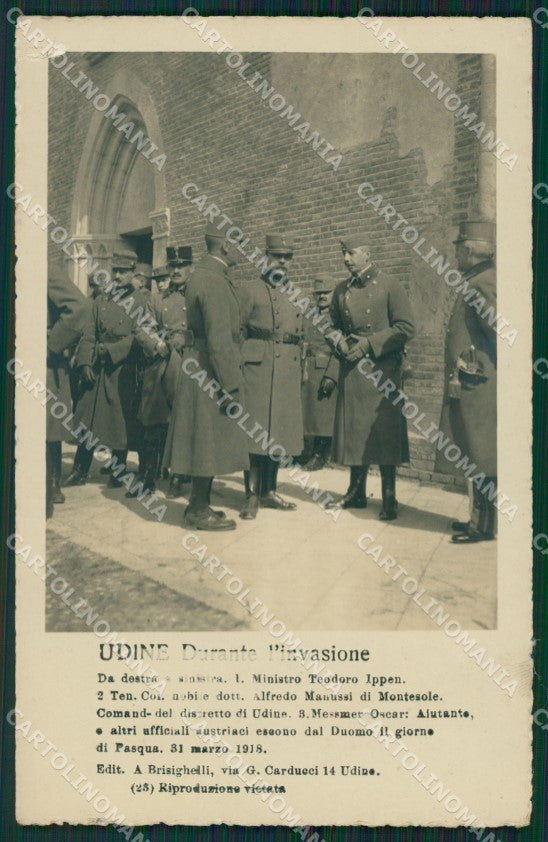 Udine Città ABRASA Militari Foto cartolina KVM1132 – fronte