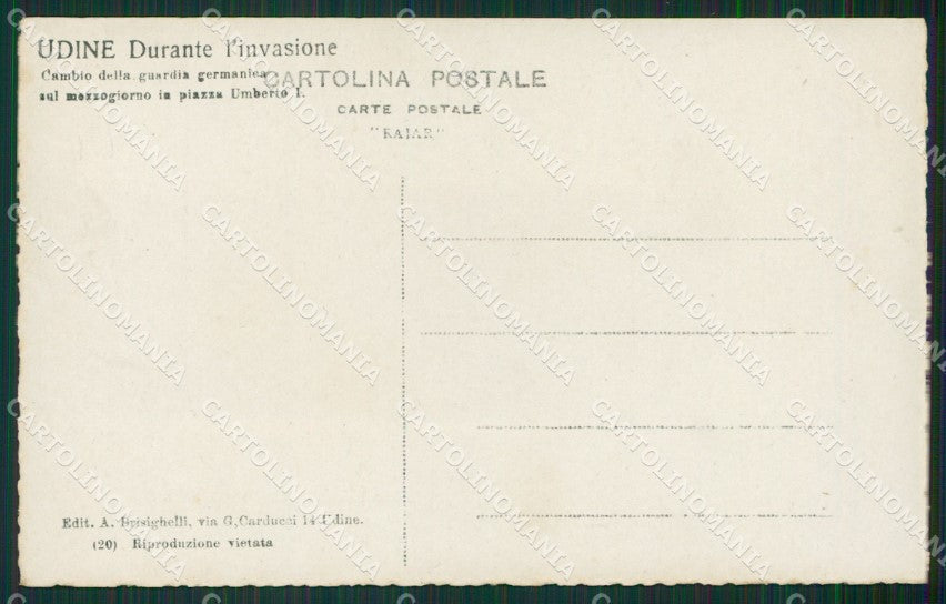 Udine Città Militari Foto cartolina KVM1135 – retro