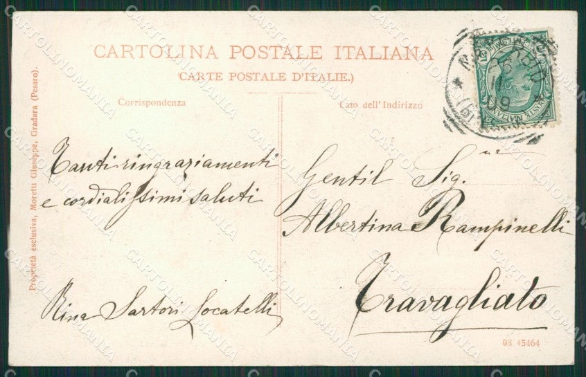 Pesaro Gradara cartolina KVM1150 – retro