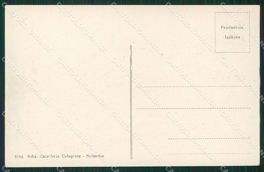 L'Aquila Scanno Costumi cartolina KVM1168 – retro