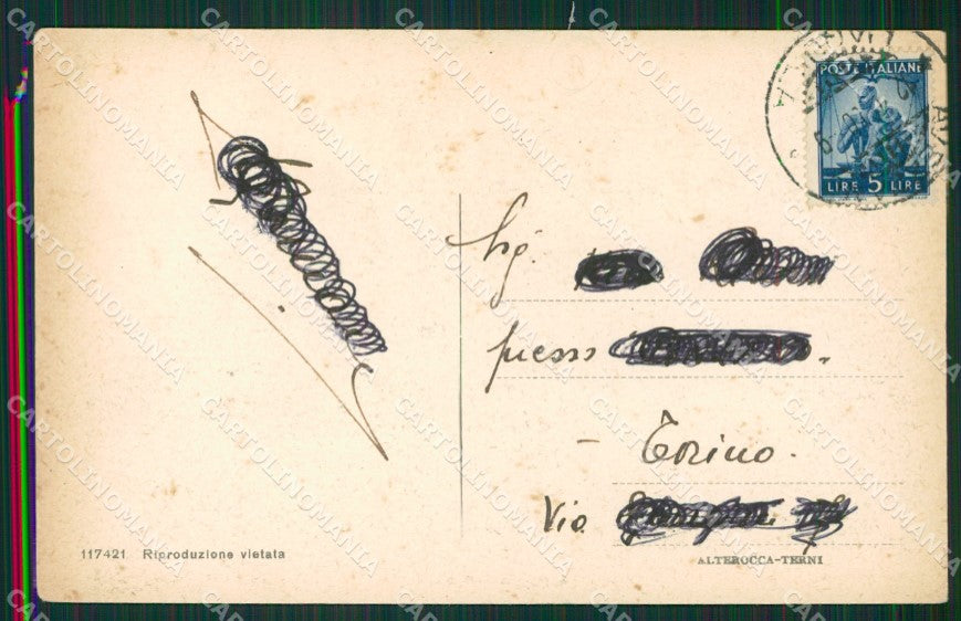 L'Aquila Avezzano cartolina KVM1172 – retro