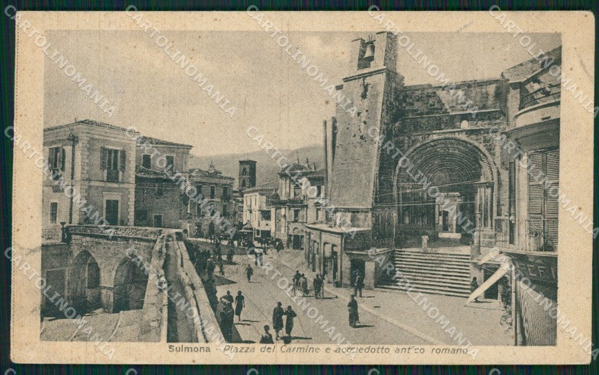 L'Aquila Sulmona cartolina KVM1176 – fronte