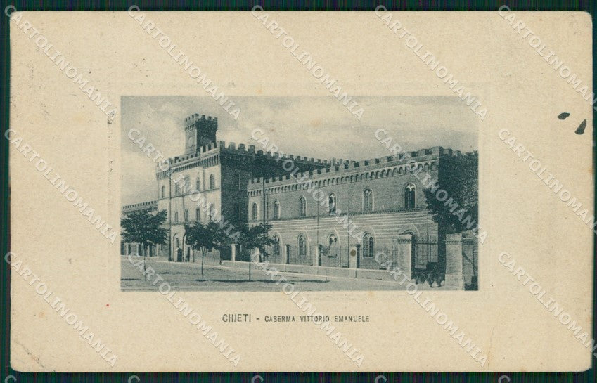 Chieti Città Caserma PIEGHE cartolina KVM1181 – fronte