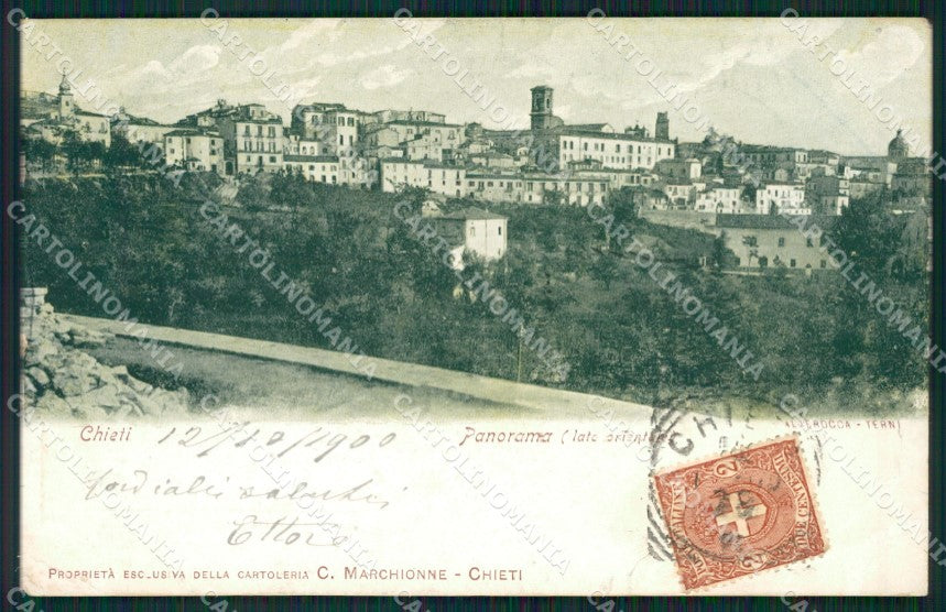 Chieti Città PIEGHINA cartolina KVM1182 – fronte