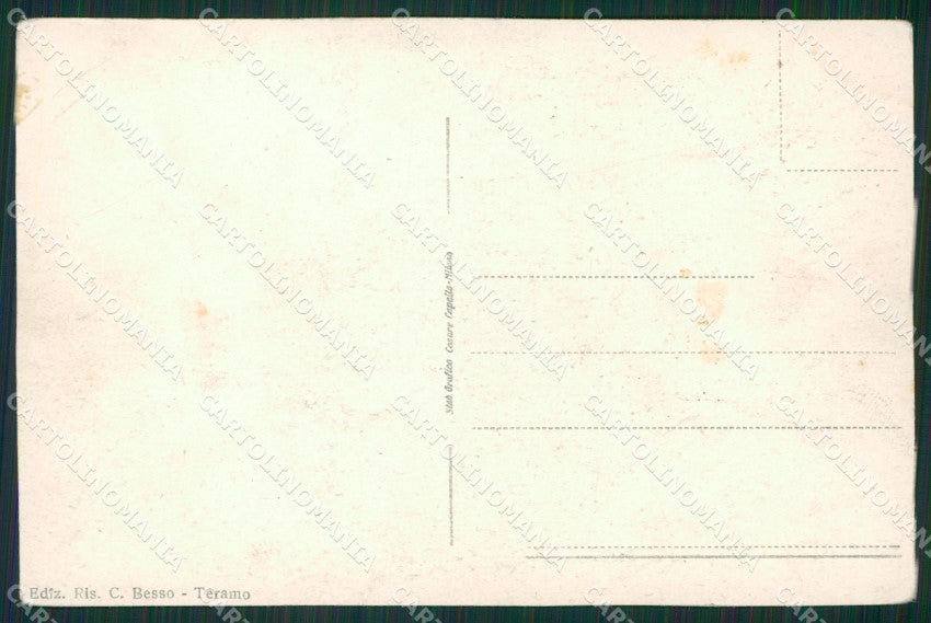 Teramo Città cartolina KVM1195 – retro