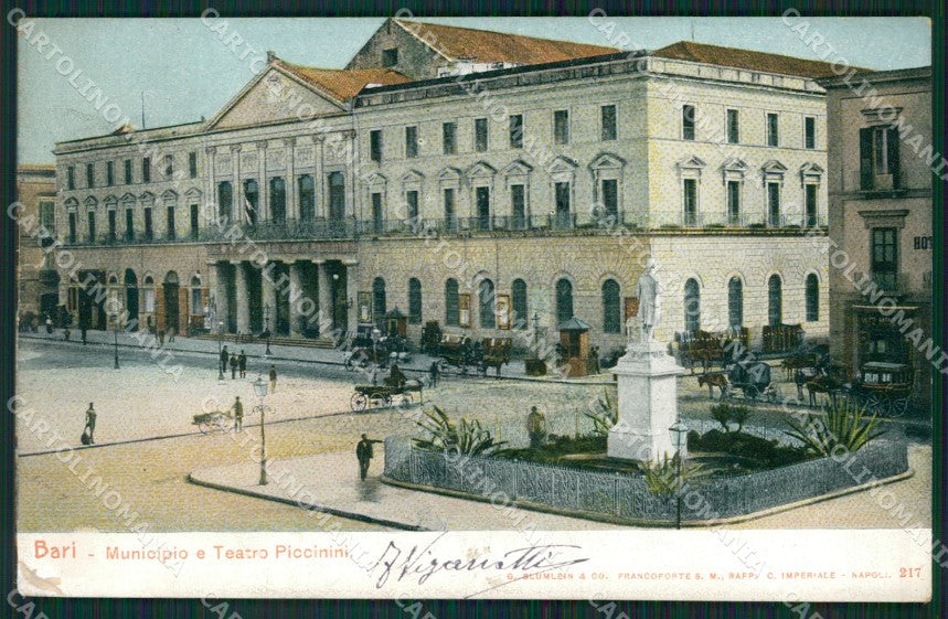 Bari Città Municipio Teatro SCOLLATA cartolina KVM1197 – fronte